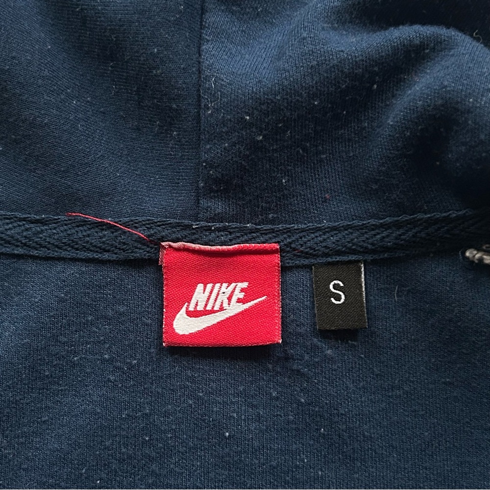 Vintage Nike Men’s Just Do It Blue Zip Up Hoodie Size Small Great Condition 90s - Picture 5 of 7